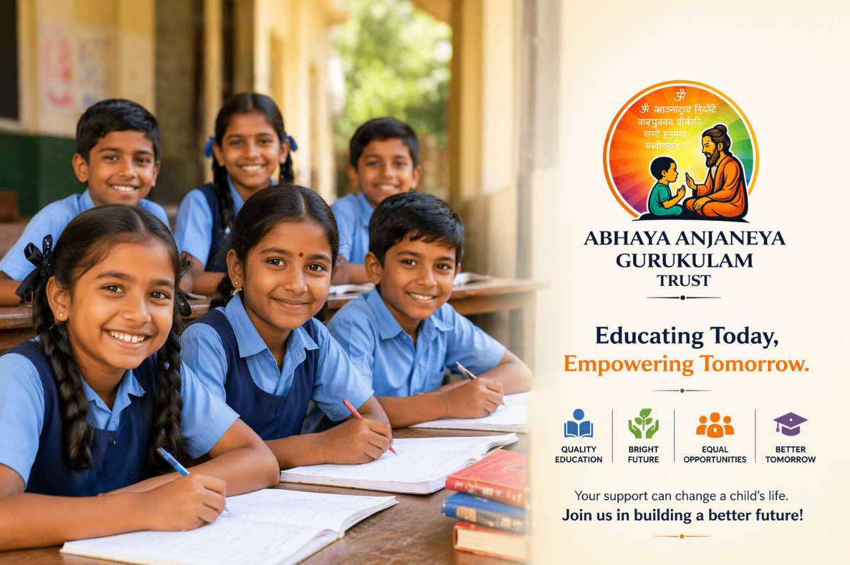 Indian children learning in classroom